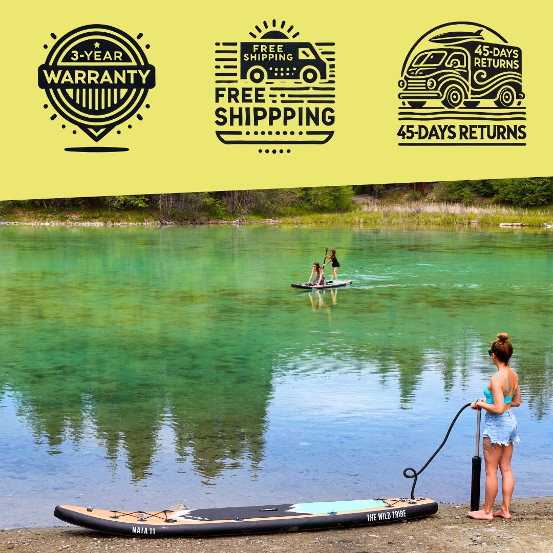 Naïa 10' Inflatable Paddleboard - Carbon Paddle & 20PSI - The Wild Tribe