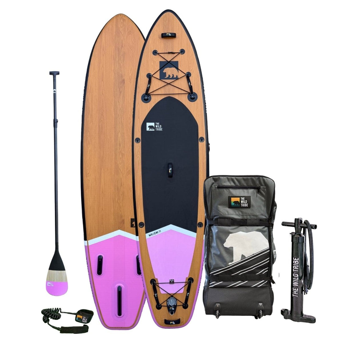 Maligne 11' Inflatable Paddle Board - Carbon Paddle & 20PSI - The Wild Tribe