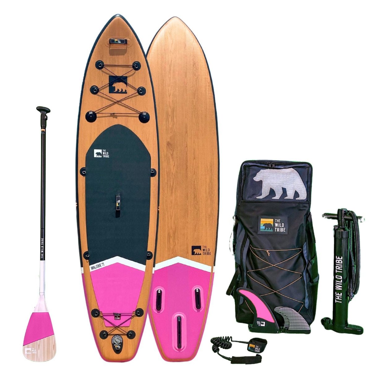 Maligne 11 Pink (2024): Enhanced Stability Inflatable Paddle Board 11 feet - The Wild Tribe