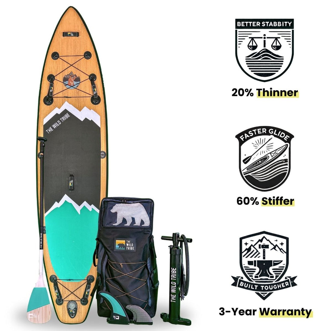 Naïa 11 (2023): Versatile Touring 11' Premium Inflatable Paddleboard - The Wild Tribe