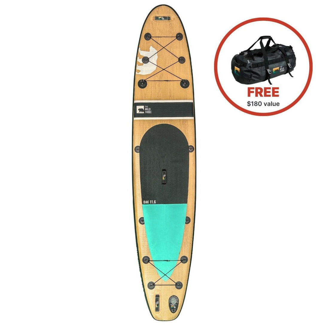 Oak 11'6" Inflatable Paddle board - The Wild Tribe