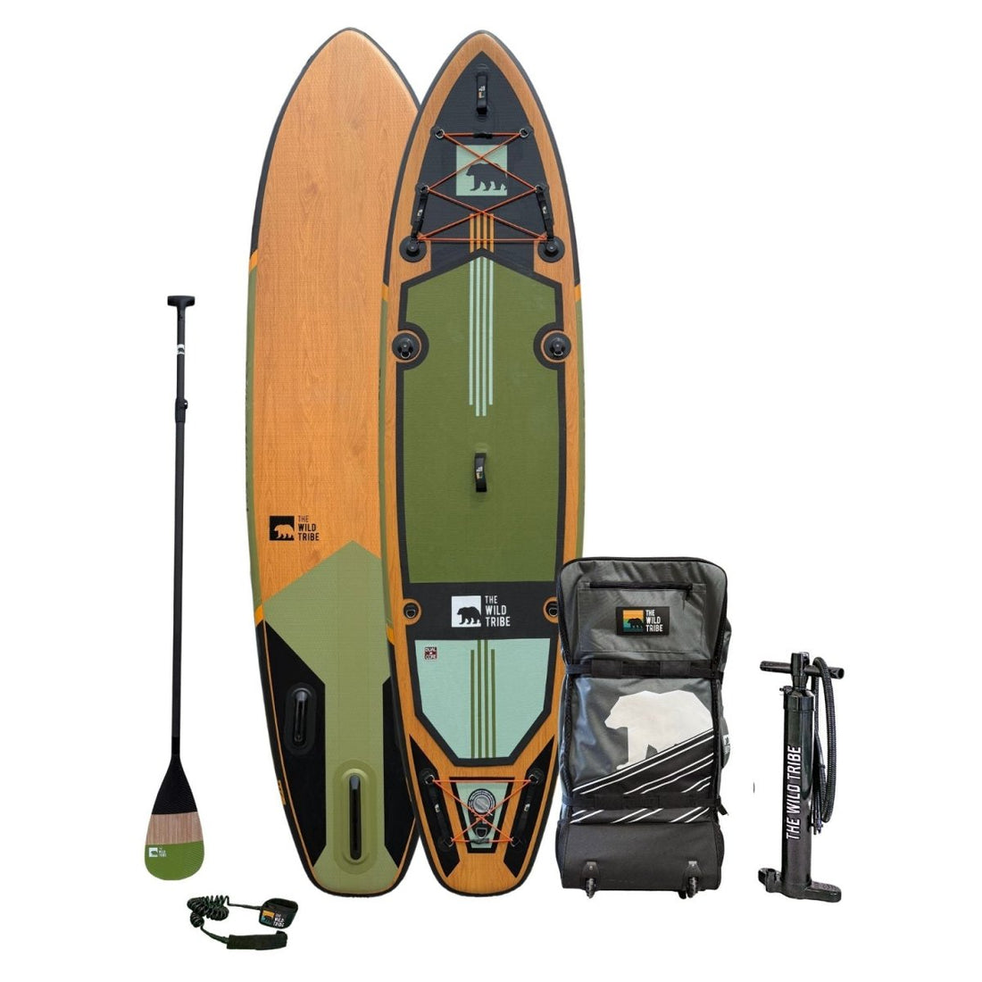 Sequoia XL 11' Green Inflatable Paddle board - The Wild Tribe