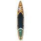 Spruce 12'6 Green: Racing 12'6" Premium Inflatable Paddleboard - The Wild Tribe